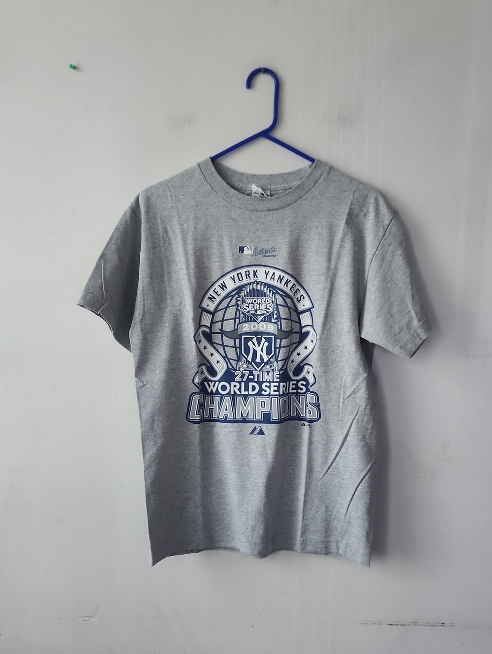 New York Yankees Gray Short Sleeve World Series Champions Tee